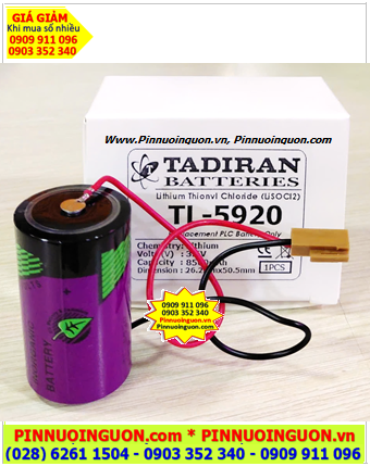 Tadiran TL-5920 (ZẮC CẮM), Pin MÁY ÉP PHUN SUMITOMO Tadiran TL-5920 lithium 3.6v C 8500mAh chính hãng 